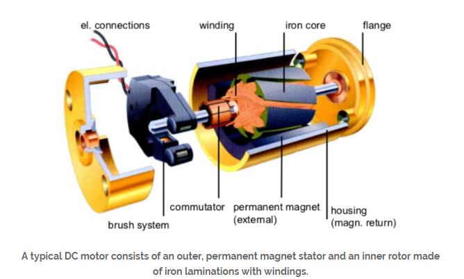 Coreless Motor Structure Diagram, Hollow Cup Motor Structure Diagram