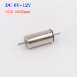 1020 10mm*20mm Strong magnetic Mini Coreless Dual Shaft DC Motor 6V 9V 12V 18000rpm High Speed Engine DIY RC Rail Train