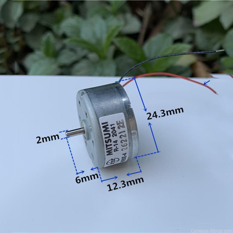 MITSUMI M25E-4 RF-300CA Solar Power Motor DC 3V~6V 5500RPM Round Spindle Mute Motor DIY Hobby Toy Car Boat DVD Player