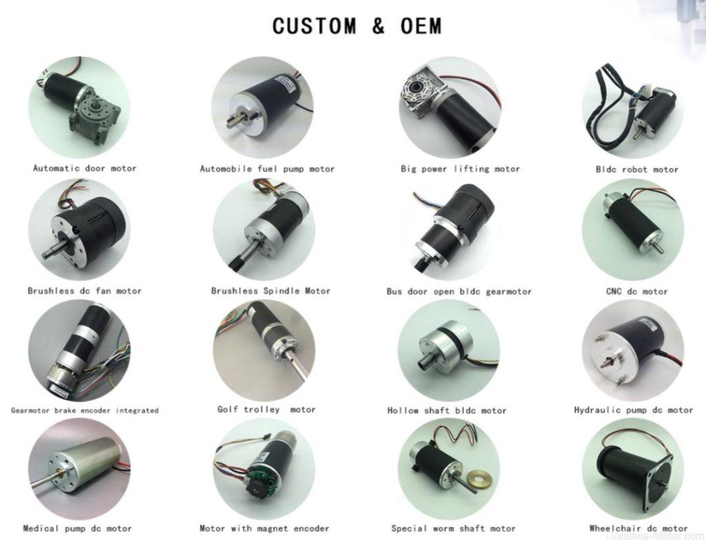 High Torque Motor China Factory Manufacturer Hydraulic Motor PMDC Servo Motor Motion Control Motor Cored DC Motor Diameter mm Motor