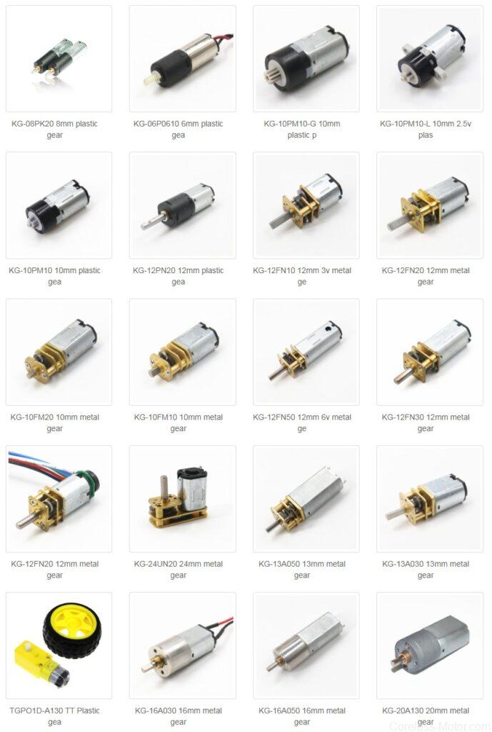 Catalogue of DC Motor Micro BLDC Brushless DC Motor Brush DC Motor Planetary Gear Motor