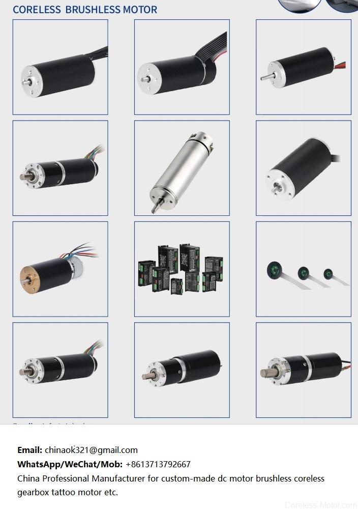 Coreless Brushless Motor DC Motor Exporter Maxon Faulhaber Tattoo Machine Motor