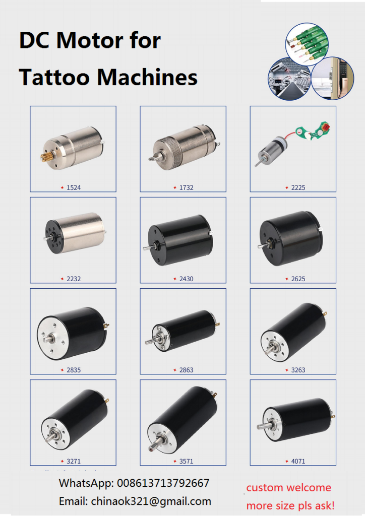 Manufacturer Custom Made Small Electric Hollow Cup Coreless DC Gear Micro Mini Motor with Tattoo Brushless Brush 12V BLDC Worm Stepper Vibrating Flat Motor