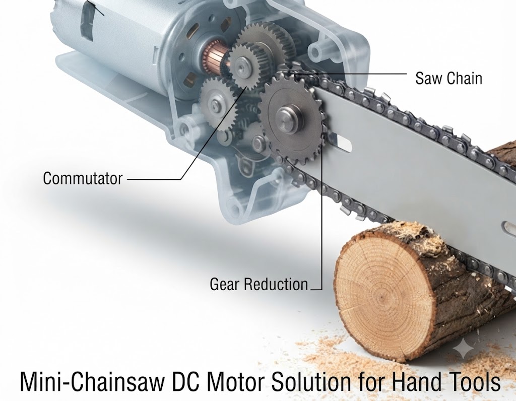 Mini chainsaw DC motor FK-280SA high-performance drive solution
