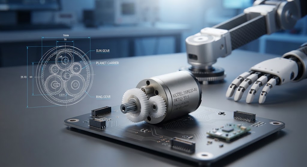 AI companion robot gear motor solution for precision movement in smart devices
