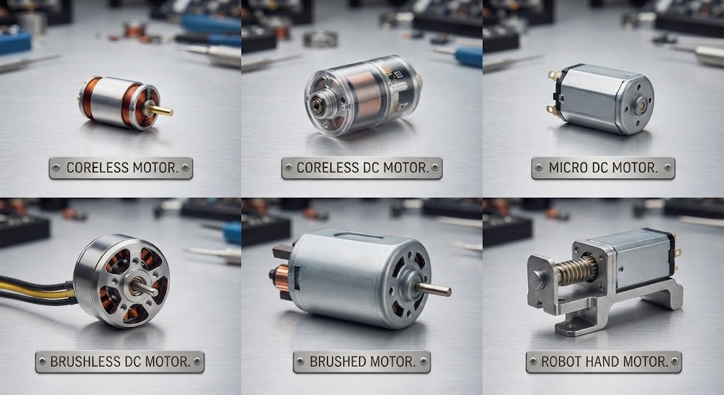 High-performance coreless motor and micro DC motor products for robotics and automation by XH Motor manufacturer