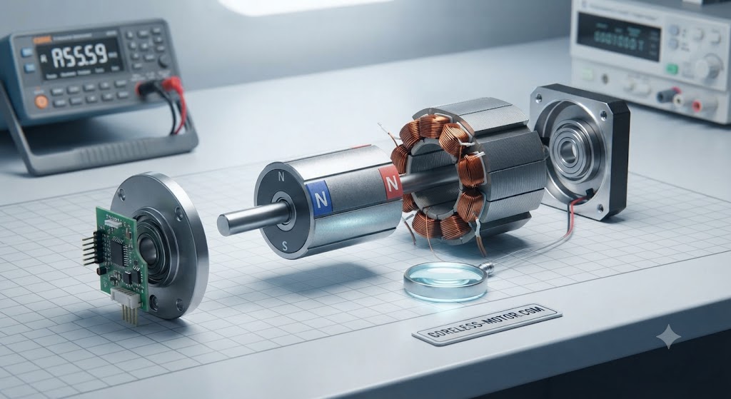 Permanent magnet stepper motor for precise motion control systems.