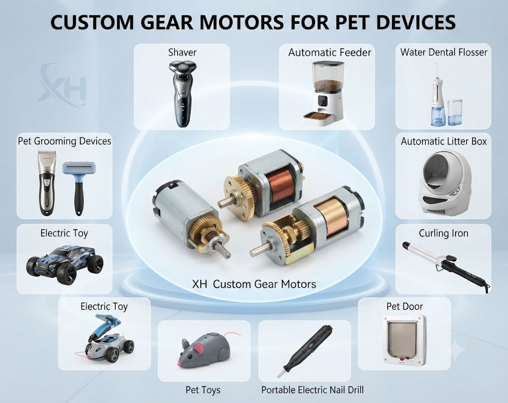 Custom Gear Motors for Pet Devices