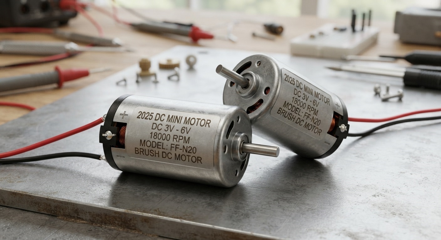 2025 metal brush DC motor with metal electric brush for low voltage precision drive