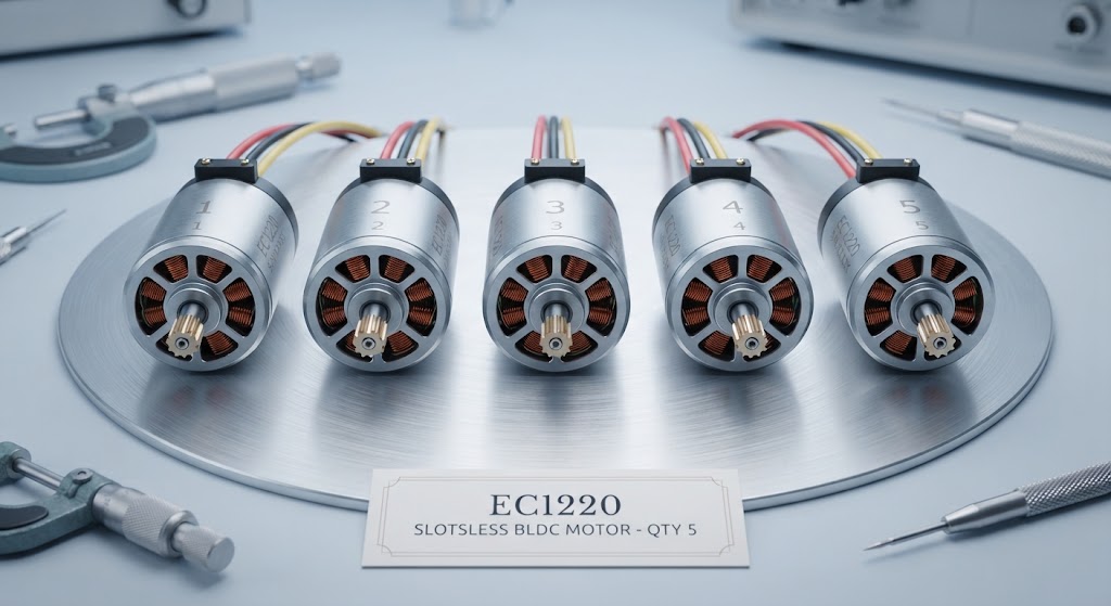 EC1220 12mmx20mm slotless brushless DC motor and micro transmission by Coreless Motor