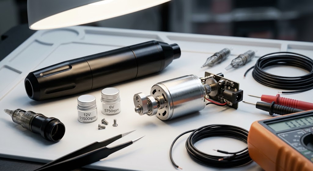 12V 11500RPM coreless DC motor with eccentric cam for rotary tattoo pen machine