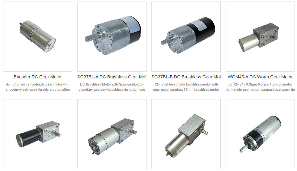 16mm to 42mm custom planetary DC gear motors